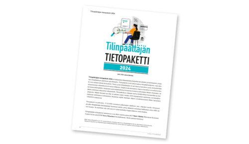 Tilinpäättäjän tietopaketti julkaistaan joulukuussa yksinomaan verkkoversiona